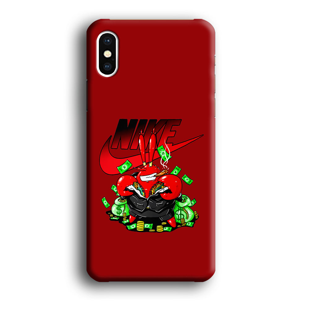 Nike Mr. Krabs Gangster iPhone Xs Case