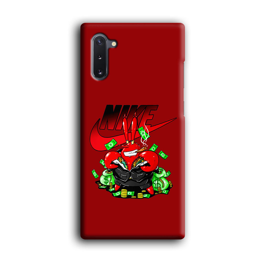 Nike Mr. Krabs Gangster Samsung Galaxy Note 10 Case