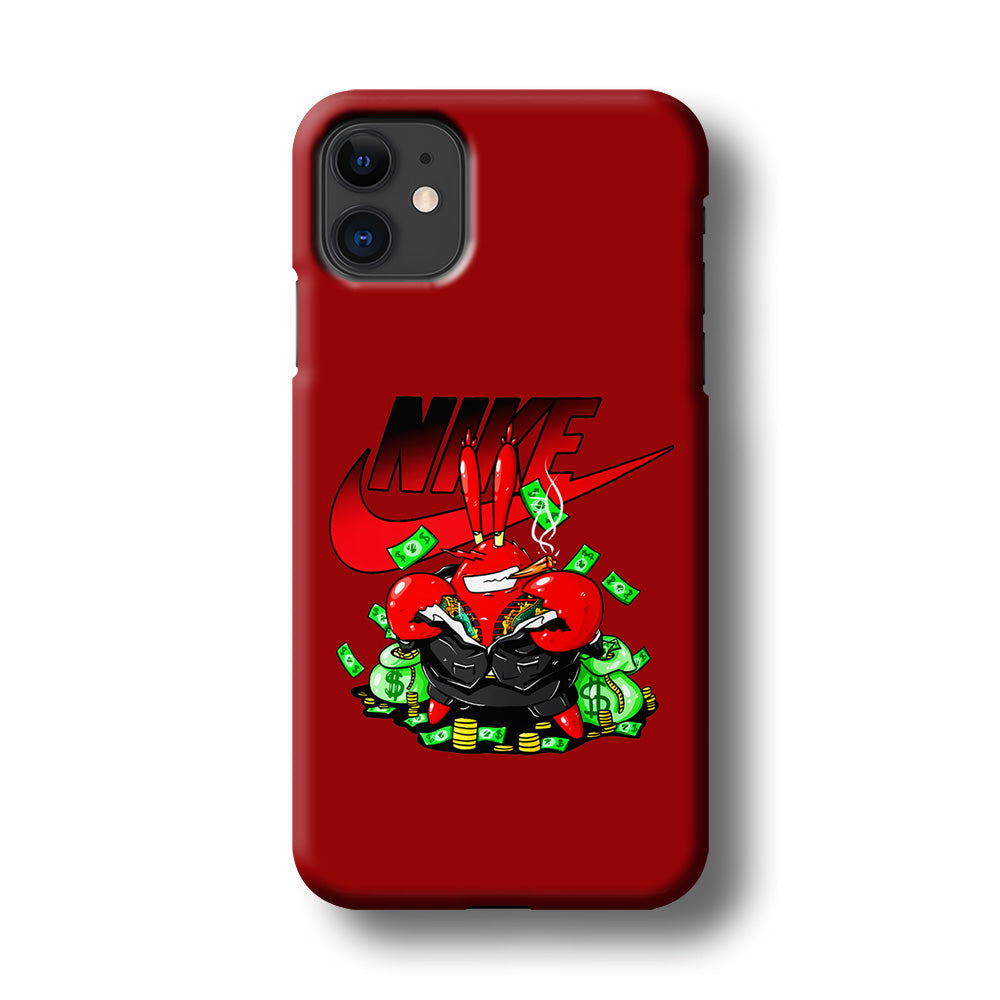 Nike Mr. Krabs Gangster iPhone 11 Case