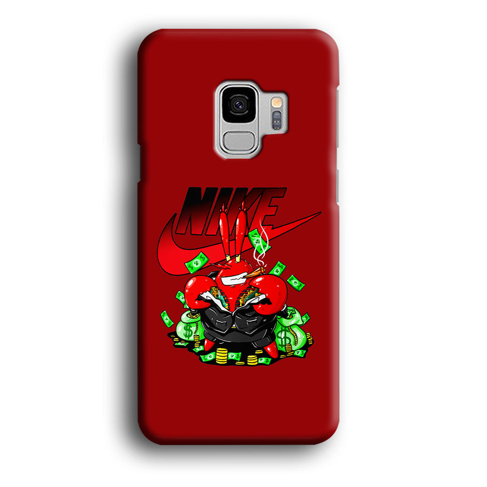 Nike Mr. Krabs Gangster Samsung Galaxy S9 Case