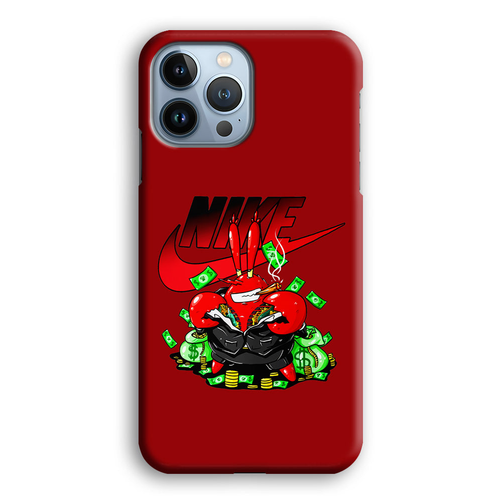 Nike Mr. Krabs Gangster iPhone 13 Pro Case