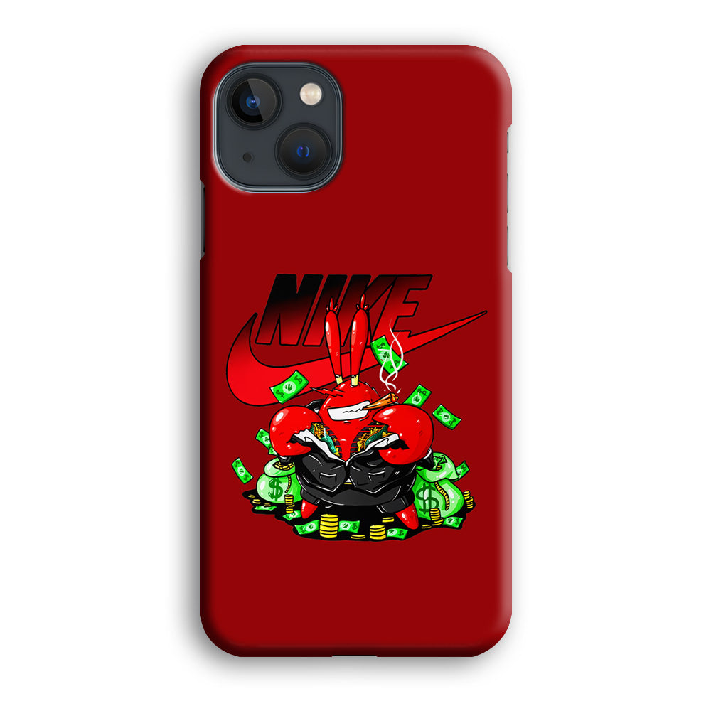 Nike Mr. Krabs Gangster iPhone 13 Mini Case