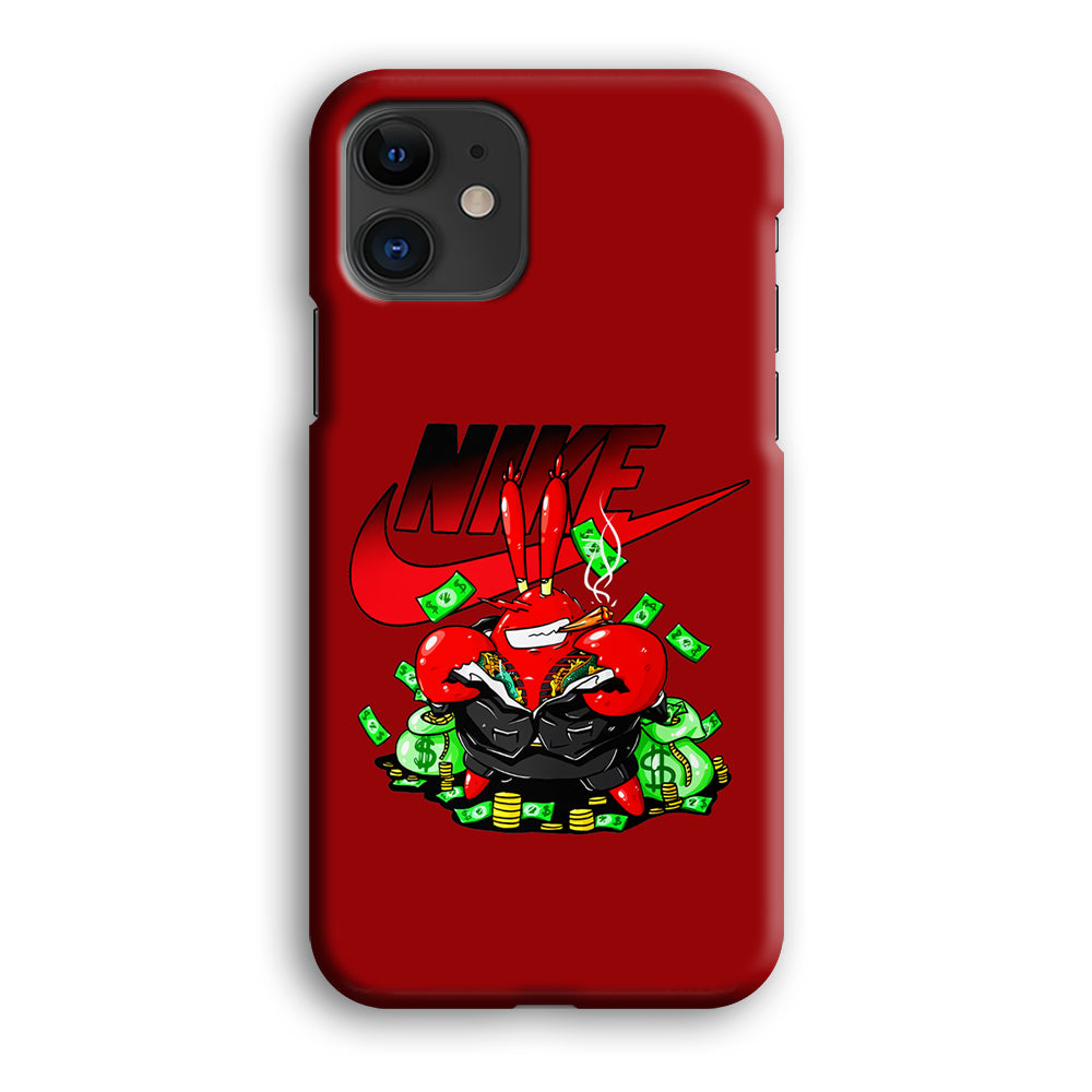 Nike Mr. Krabs Gangster iPhone 12 Case