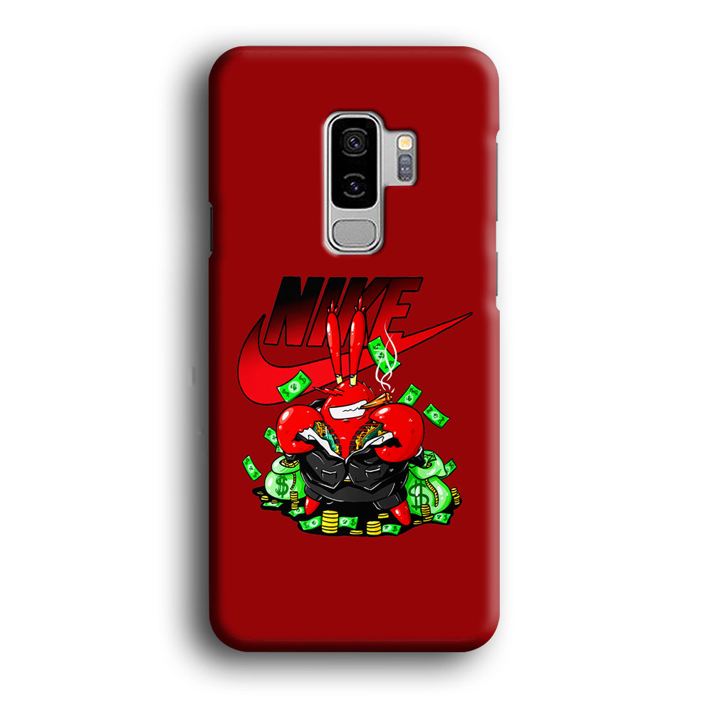 Nike Mr. Krabs Gangster Samsung Galaxy S9 Plus Case