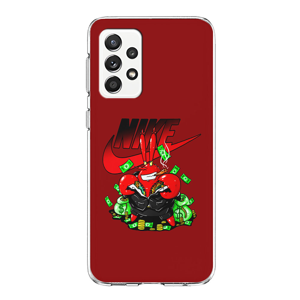 Nike Mr. Krabs Gangster Samsung Galaxy A72 Case