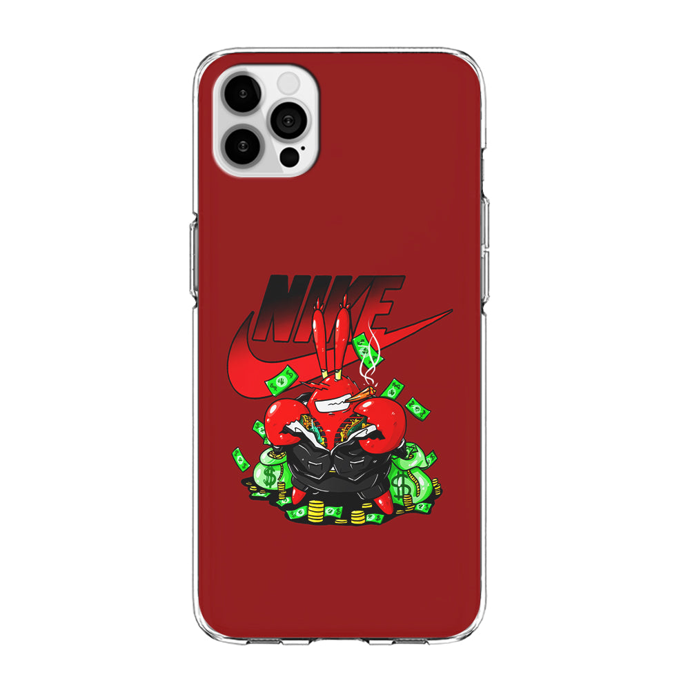 Nike Mr. Krabs Gangster iPhone 12 Pro Case