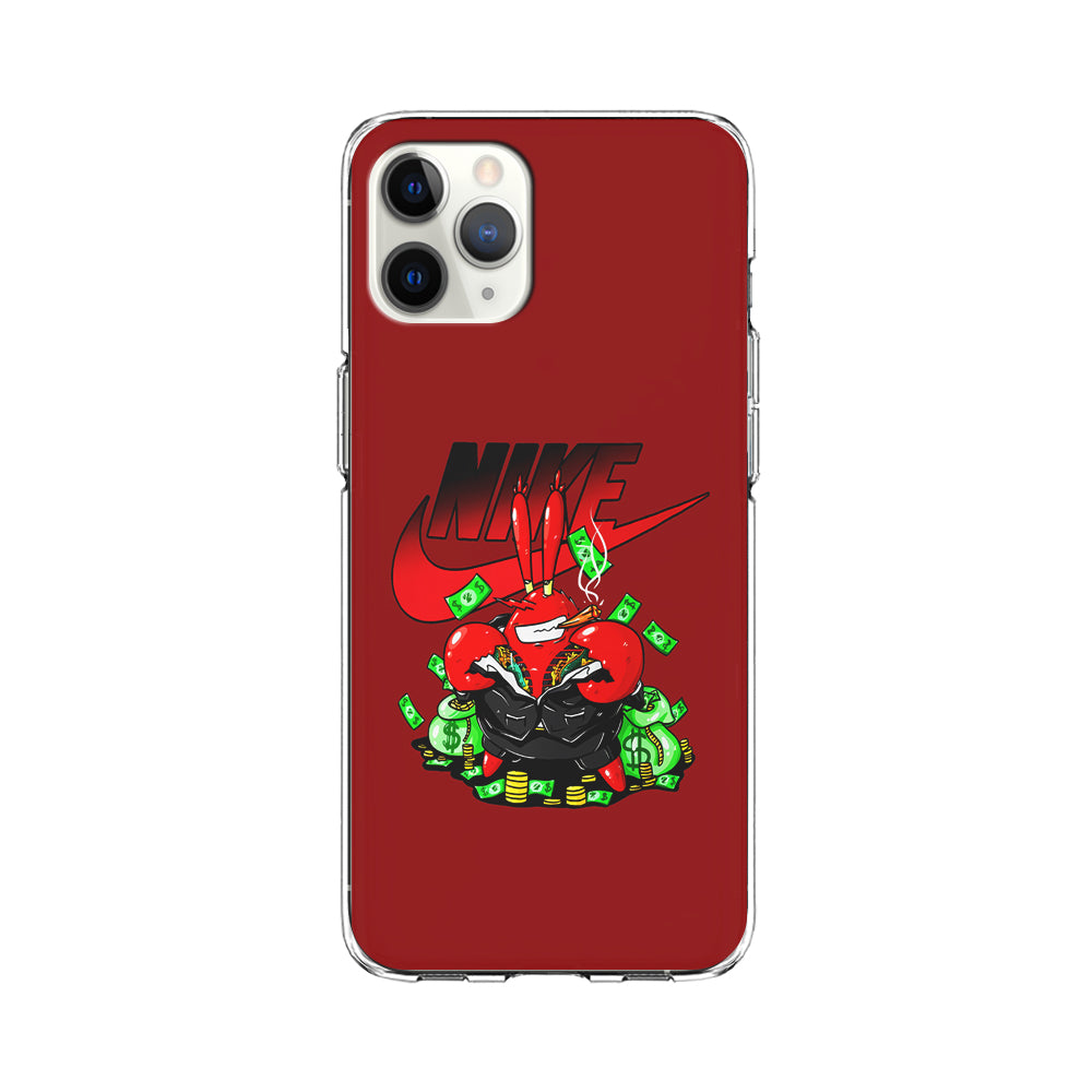 Nike Mr. Krabs Gangster iPhone 11 Pro Max Case