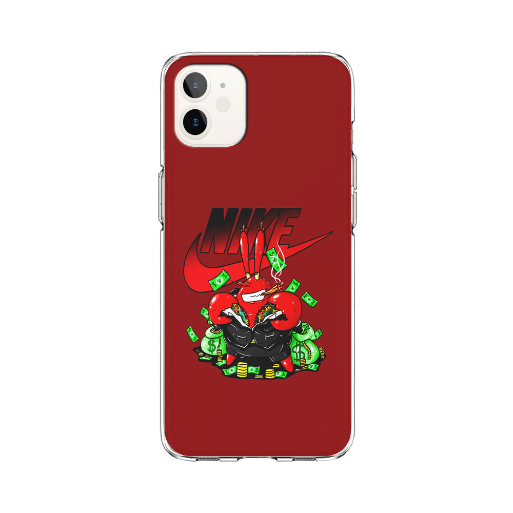 Nike Mr. Krabs Gangster iPhone 11 Case