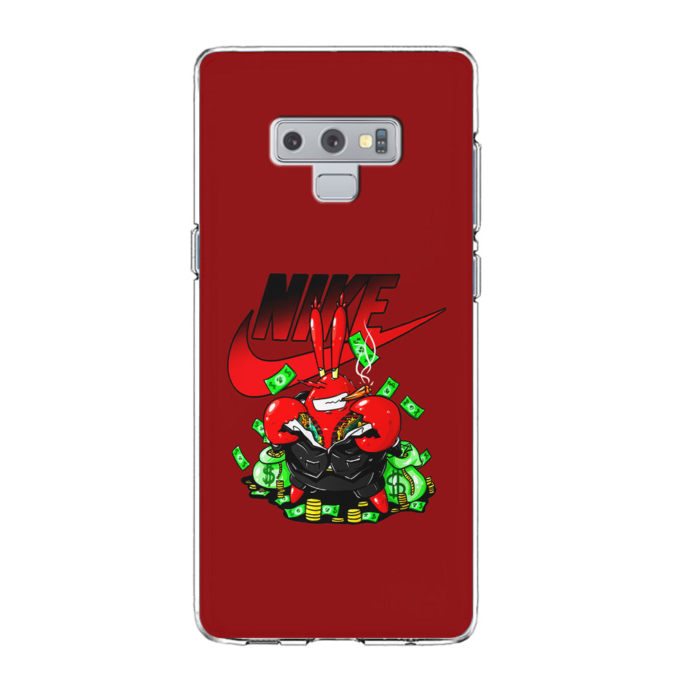 Nike Mr. Krabs Gangster Samsung Galaxy Note 9 Case