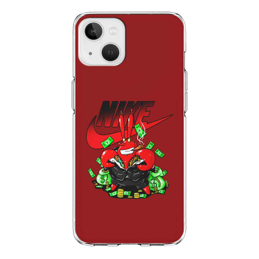 Nike Mr. Krabs Gangster iPhone 13 Mini Case