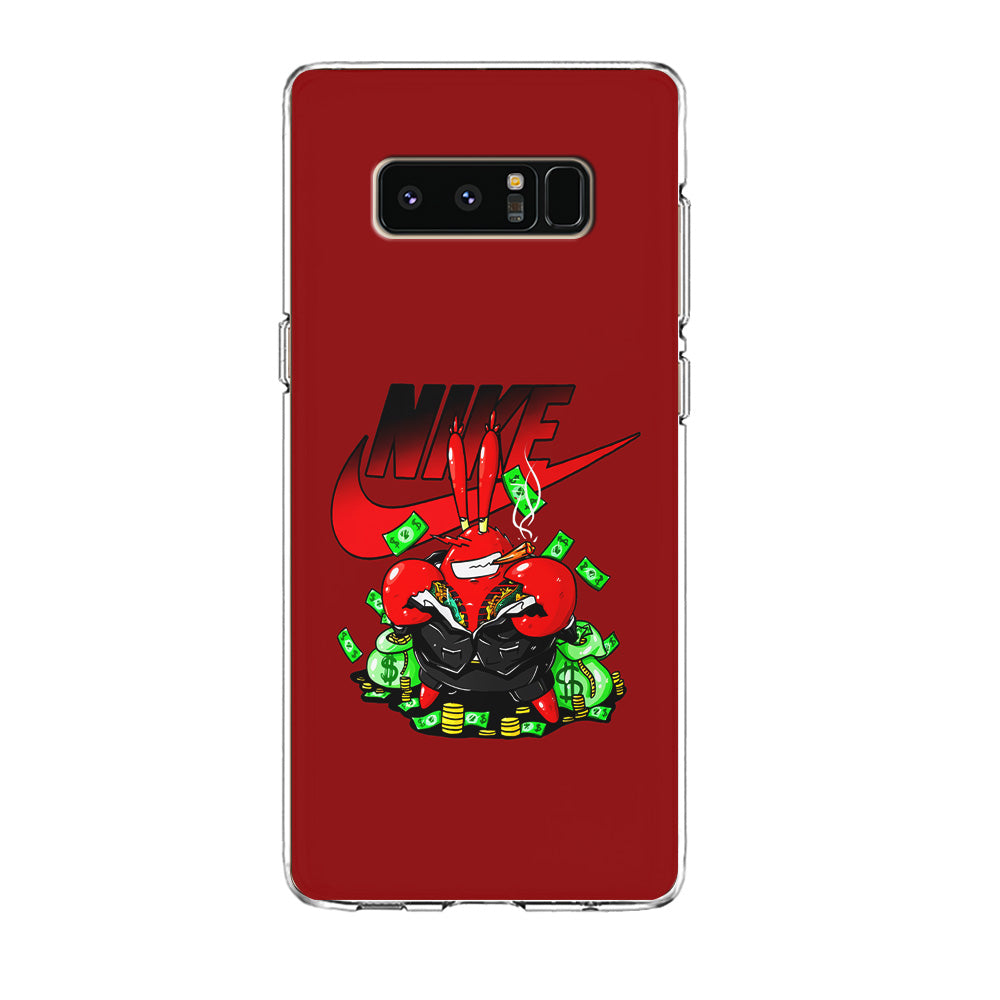 Nike Mr. Krabs Gangster Samsung Galaxy Note 8 Case