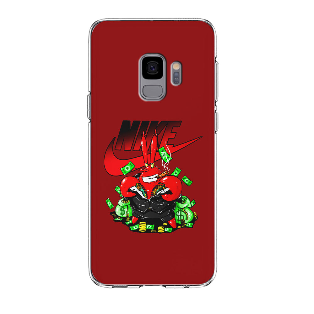 Nike Mr. Krabs Gangster Samsung Galaxy S9 Case