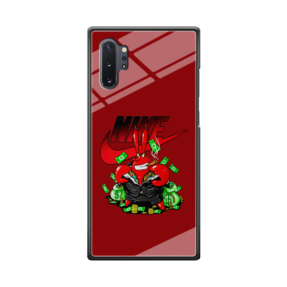 Nike Mr. Krabs Gangster Samsung Galaxy Note 10 Plus Case