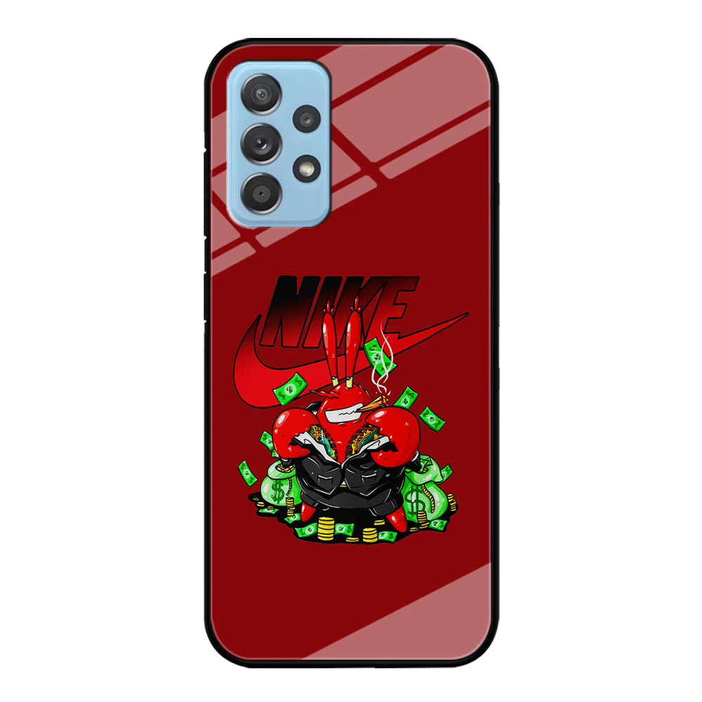 Nike Mr. Krabs Gangster Samsung Galaxy A52 Case