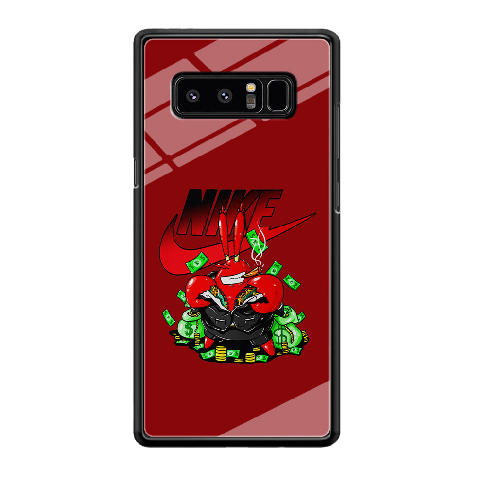 Nike Mr. Krabs Gangster Samsung Galaxy Note 8 Case