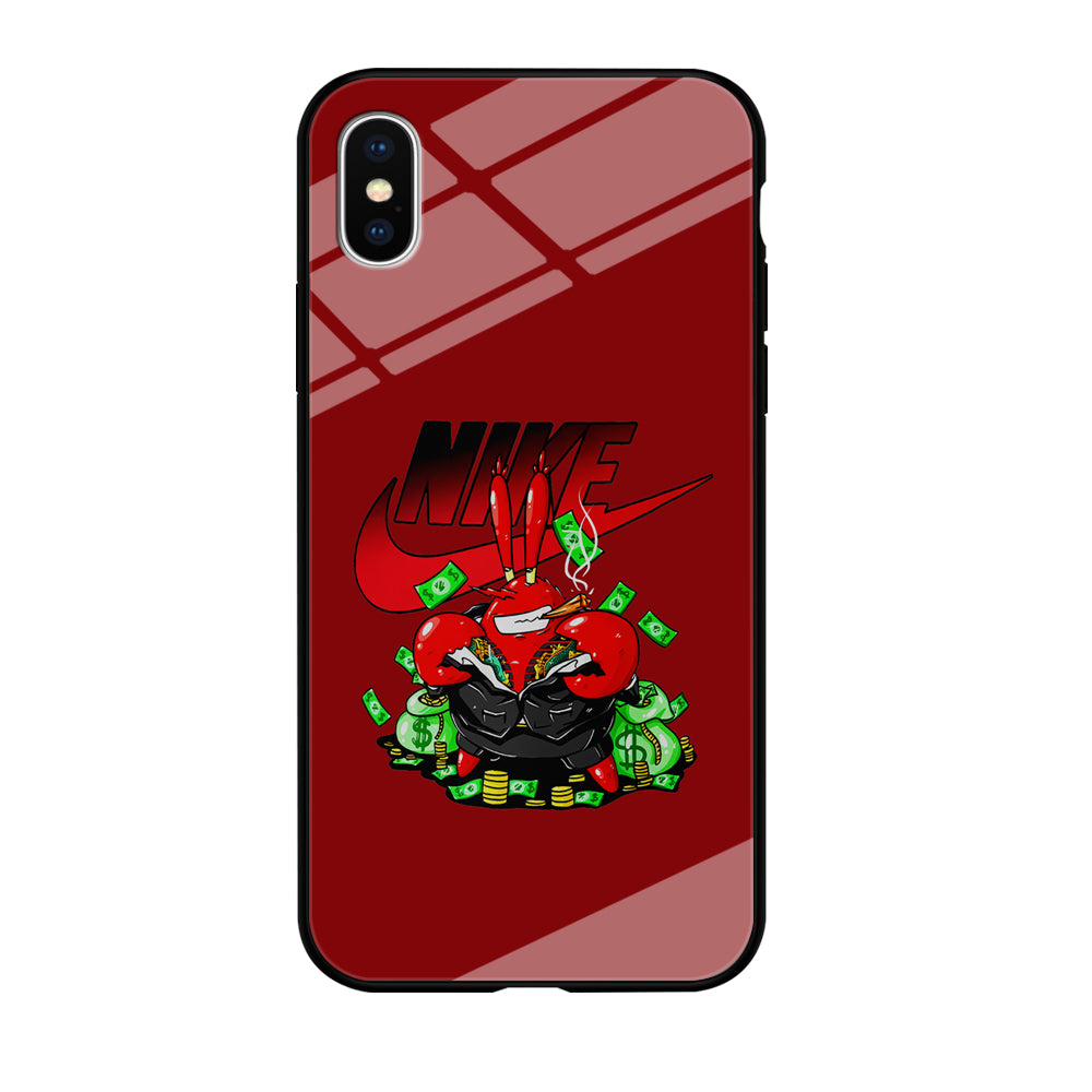 Nike Mr. Krabs Gangster iPhone Xs Case