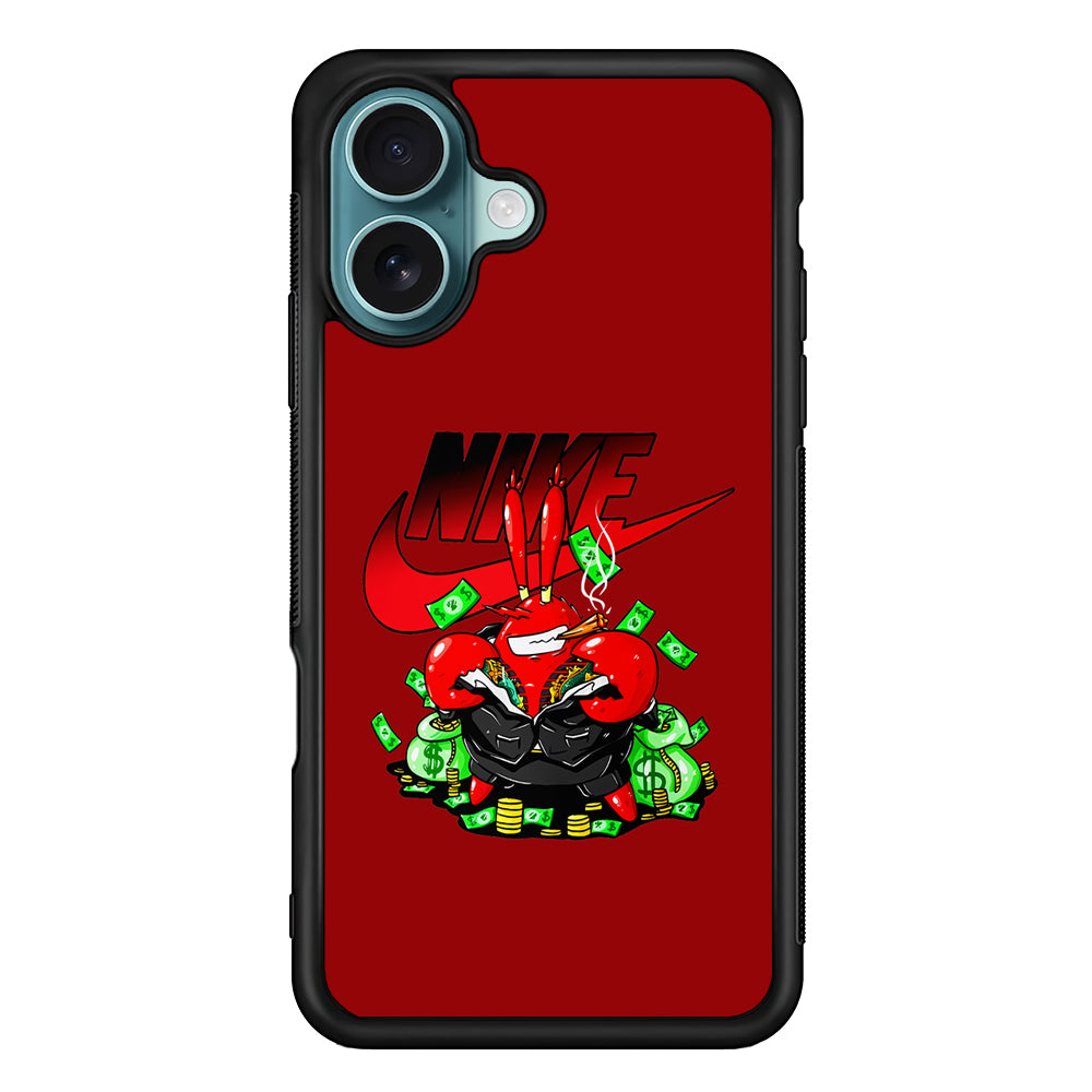 Nike Mr. Krabs Gangster iPhone 16 Case - Altracase
