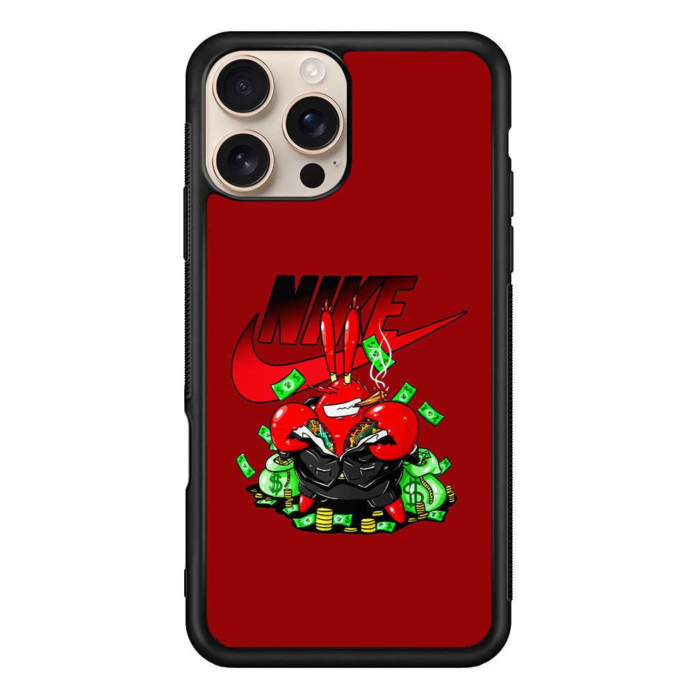 Nike Mr. Krabs Gangster iPhone 16 Pro Max Case - Altracase