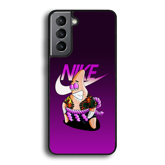 Nike Patrick Star Gangster Samsung Galaxy S21 Case-Mobile Phone Case-Rubber Black (2D Case)-Altracase