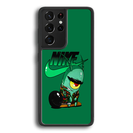 Nike Plankton Gangster Samsung Galaxy S21 Ultra Case-Mobile Phone Case-Rubber Black (2D Case)-Altracase