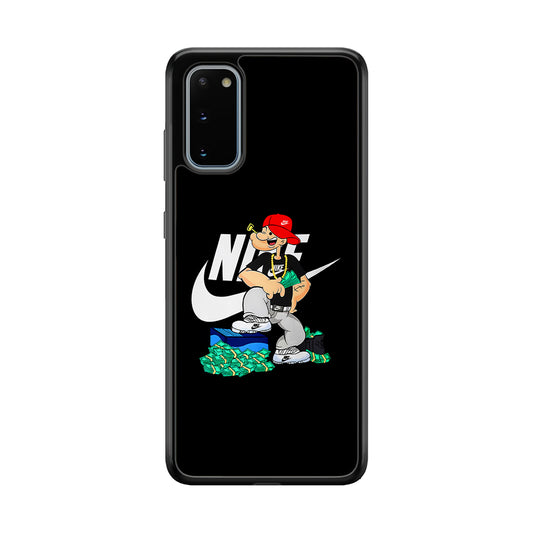 Nike Rich Popeye Samsung Galaxy S20 Case-Mobile Phone Case-Rubber Black (2D Case)-Altracase