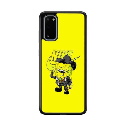 Nike Spongebob Executive Samsung Galaxy S20 Case-Mobile Phone Case-Rubber Black (2D Case)-Altracase