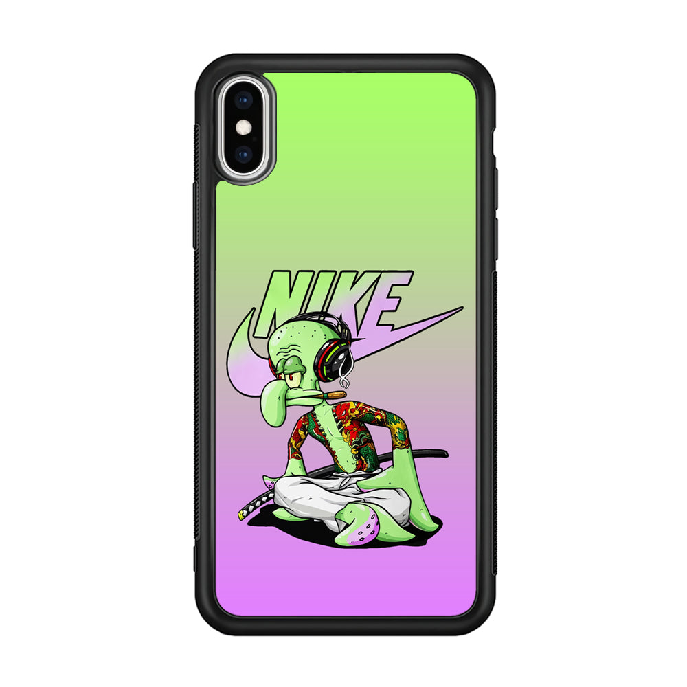 Nike Squidward Gangster iPhone Xs Case