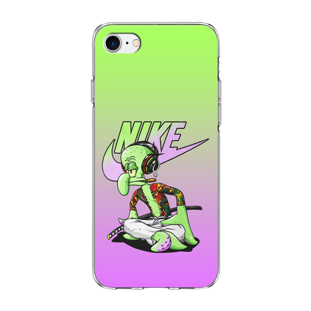 Nike Squidward Gangster iPhone SE 2020 Case