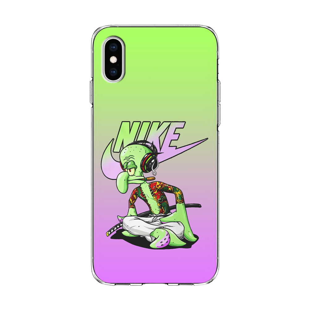 Nike Squidward Gangster iPhone Xs Case