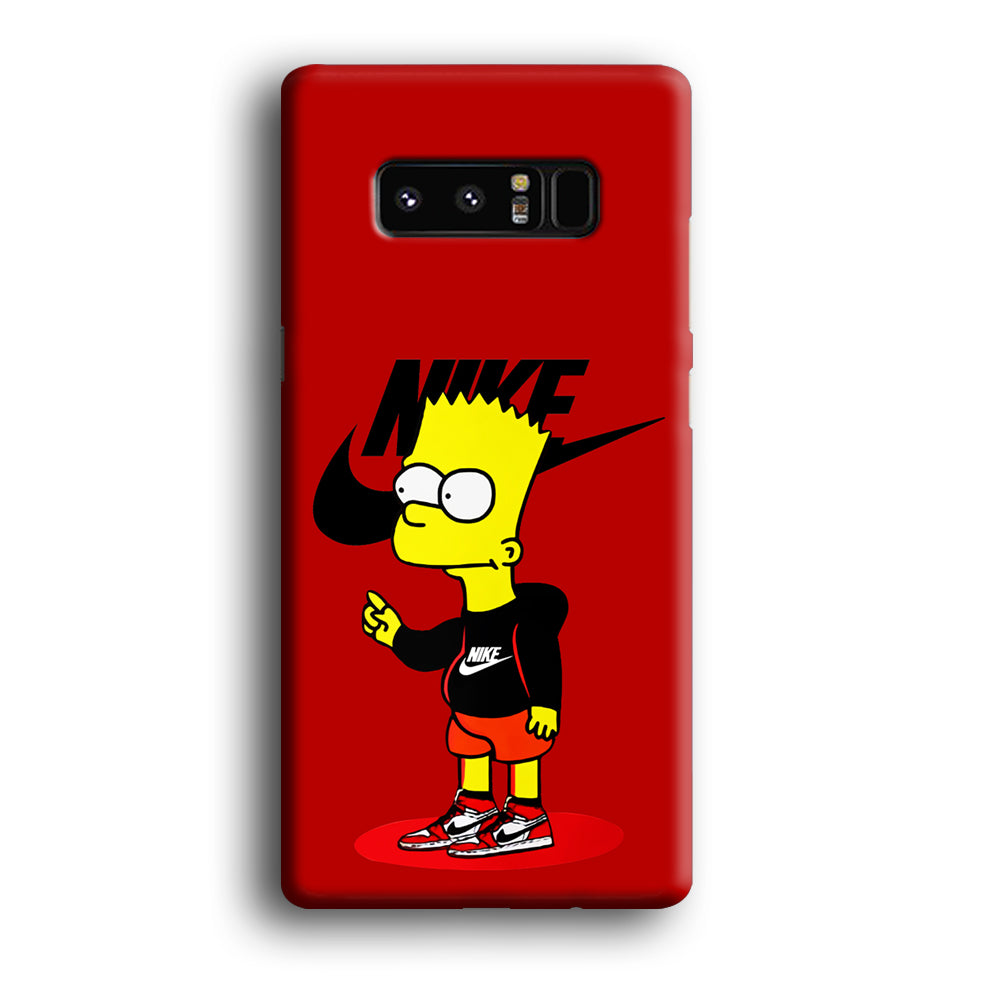 Nike Style Bart Simpson Samsung Galaxy Note 8 Case