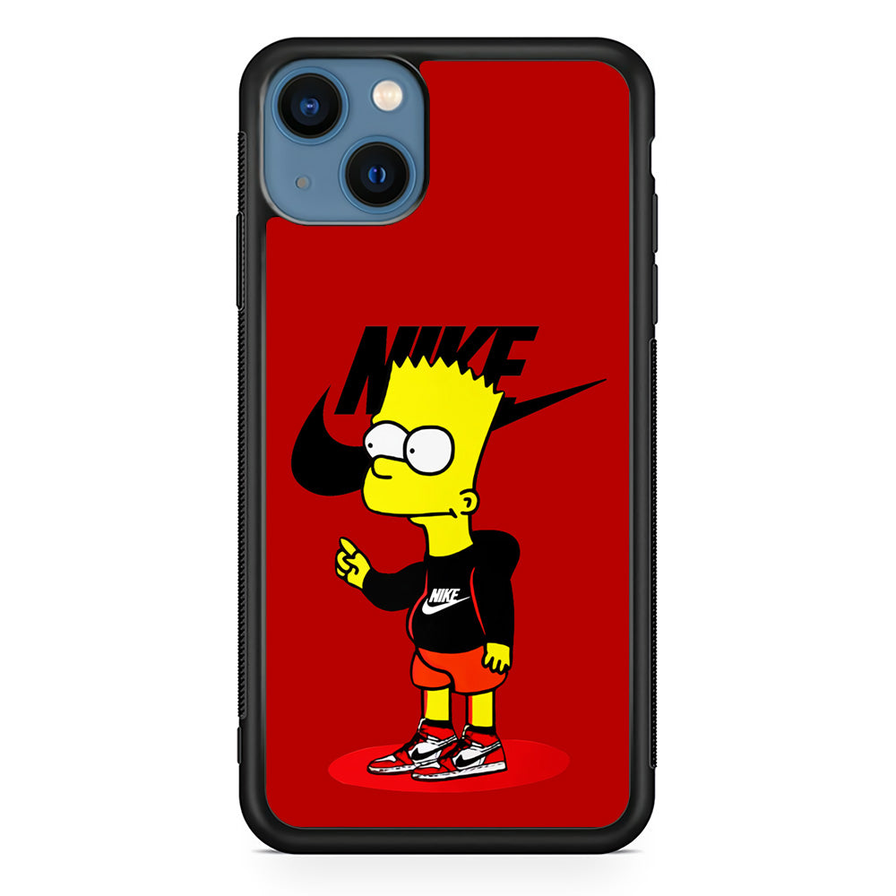 Nike Style Bart Simpson iPhone 13 Mini Case