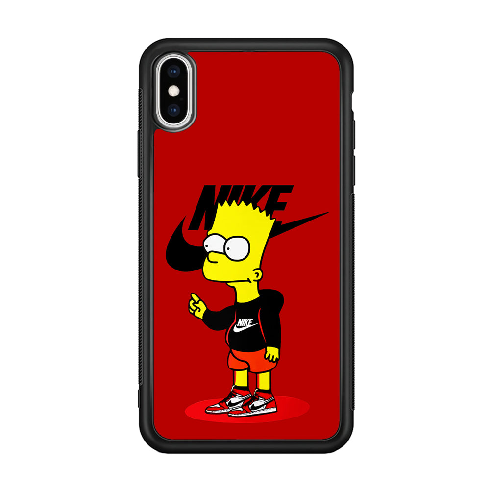 Nike Style Bart Simpson iPhone X Case