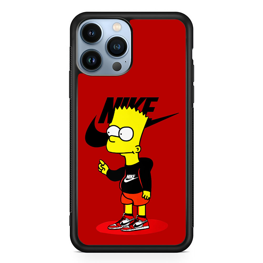 Nike Style Bart Simpson iPhone 13 Pro Max Case