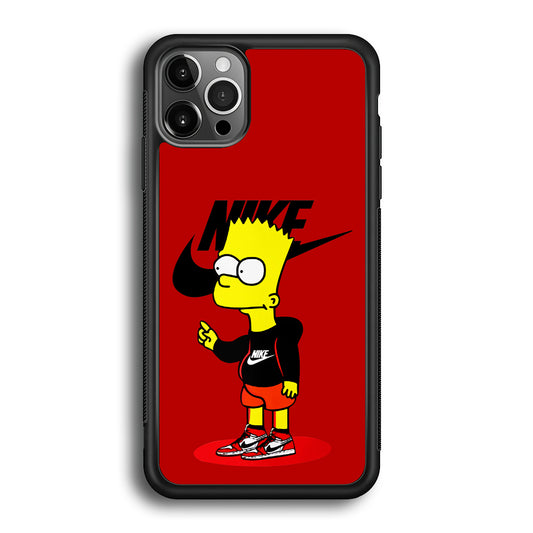 Nike Style Bart Simpson iPhone 12 Pro Case