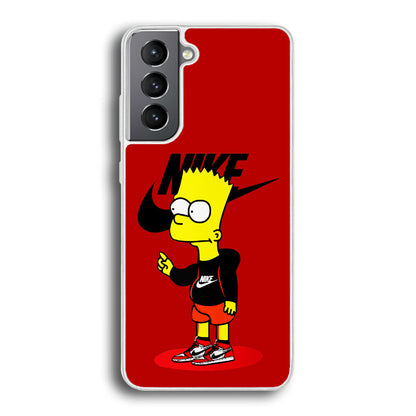 Nike Style Bart Simpson Samsung Galaxy S24 Plus Case