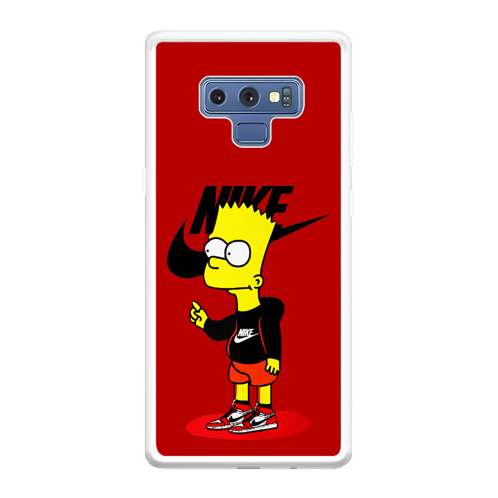 Nike Style Bart Simpson Samsung Galaxy Note 9 Case