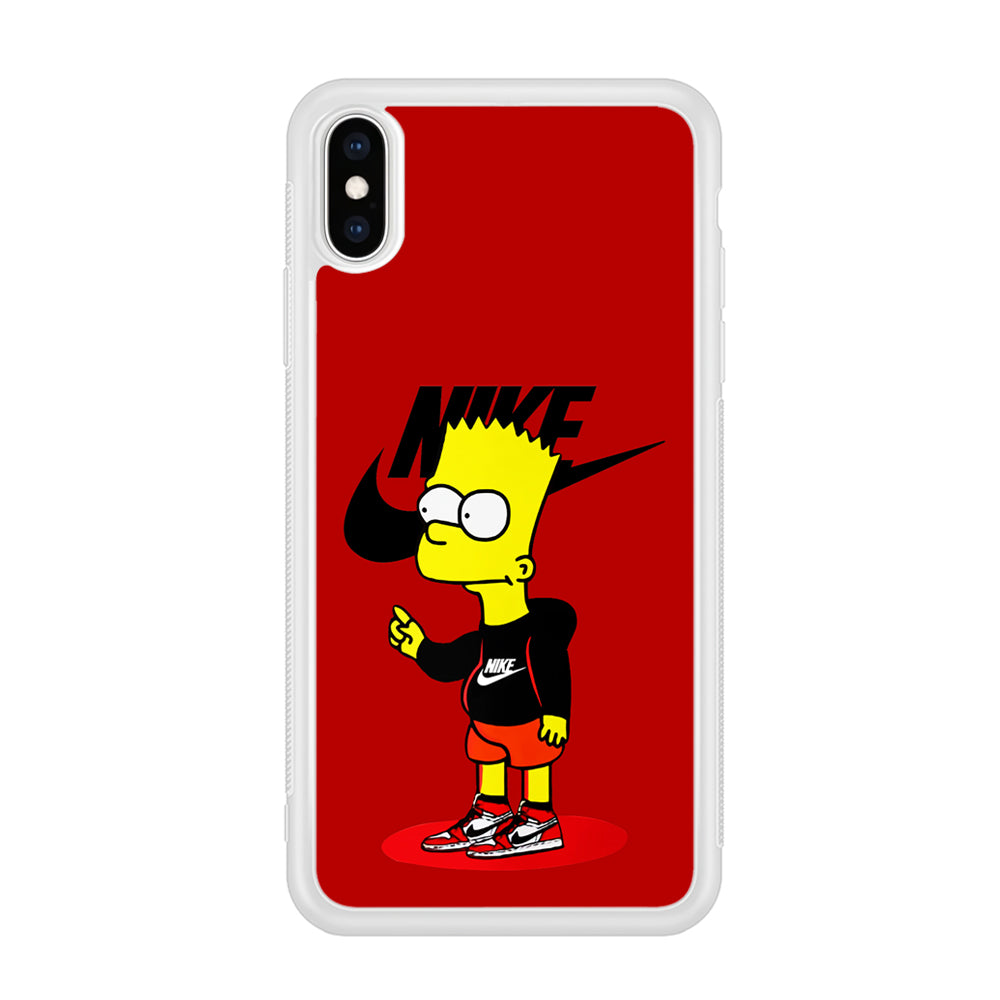 Nike Style Bart Simpson iPhone X Case