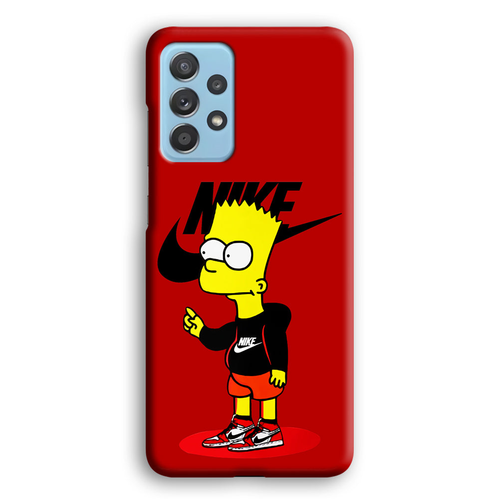 Nike Style Bart Simpson Samsung Galaxy A72 Case