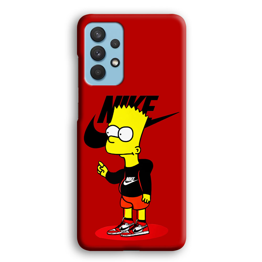 Nike Style Bart Simpson Samsung Galaxy A32 Case