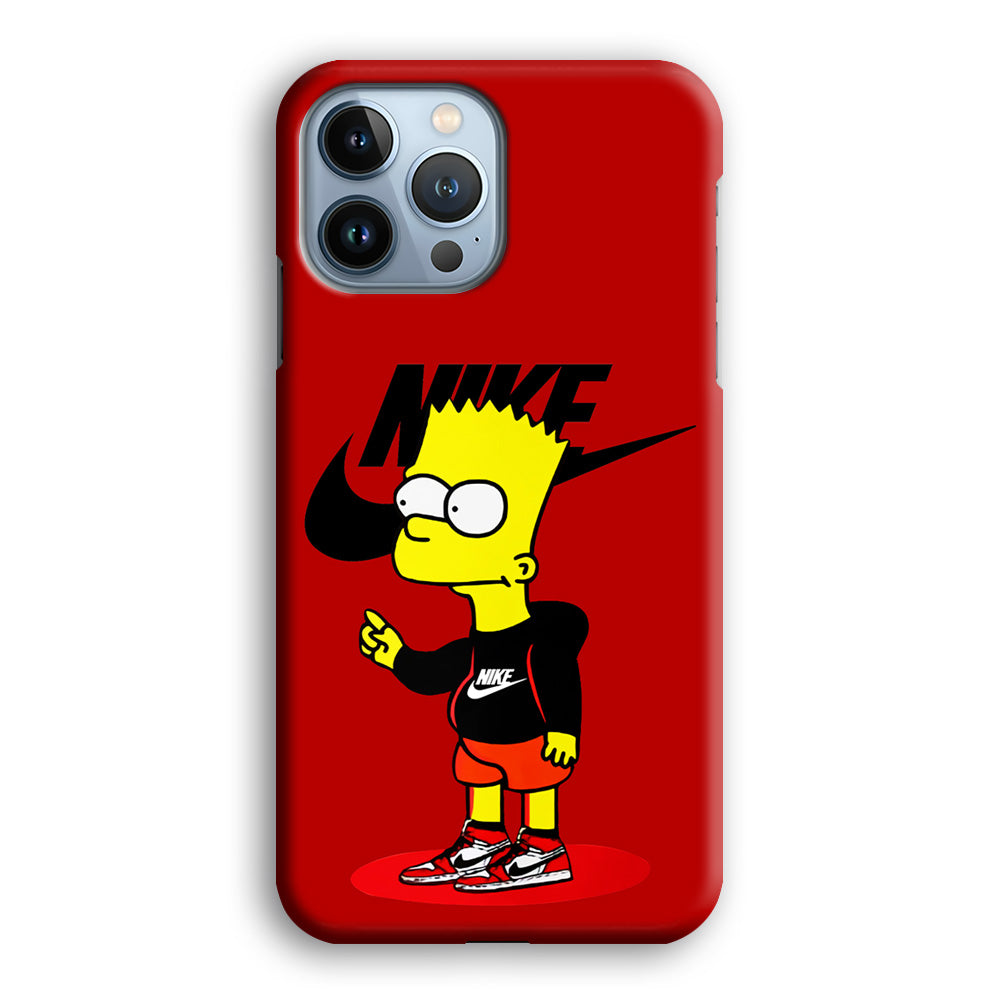 Nike Style Bart Simpson iPhone 13 Pro Max Case