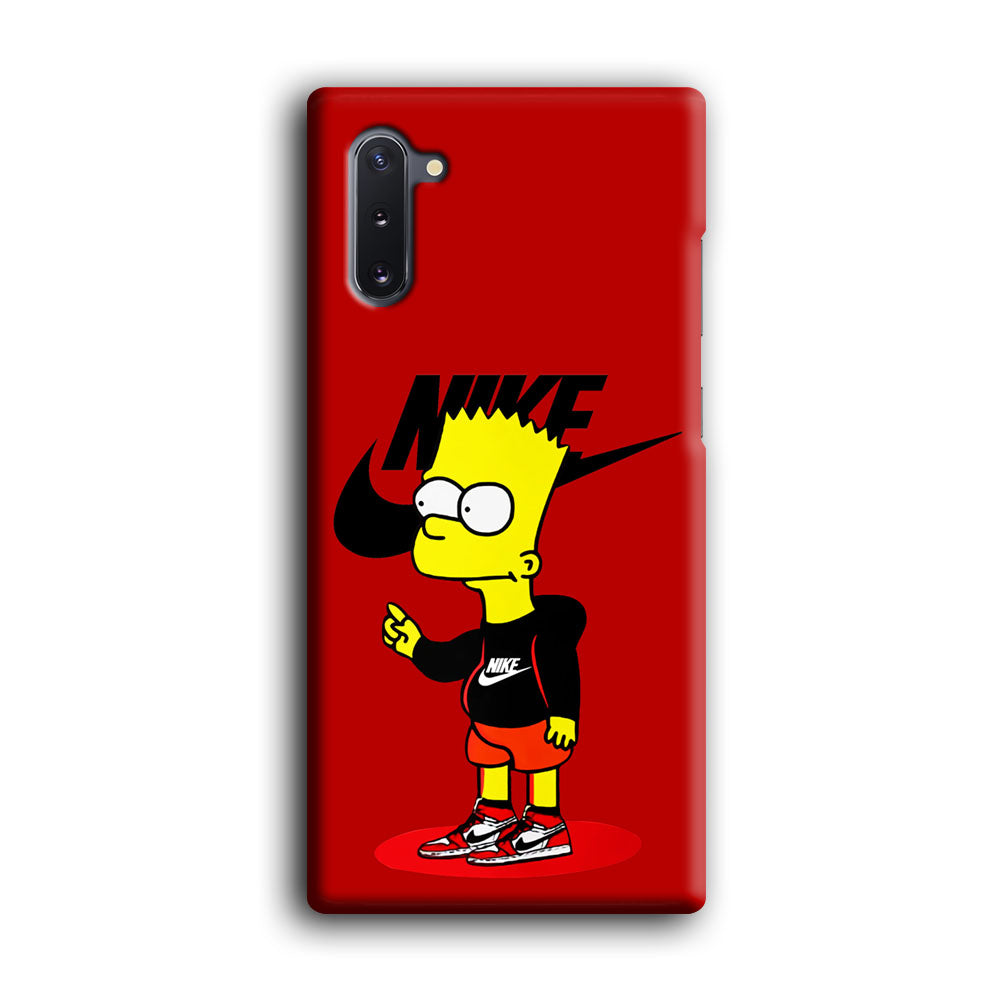 Nike Style Bart Simpson Samsung Galaxy Note 10 Case