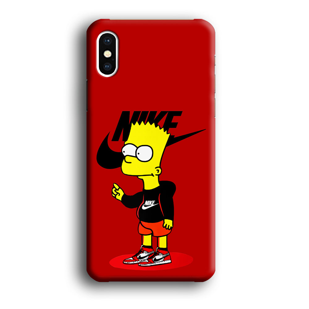 Nike Style Bart Simpson iPhone X Case