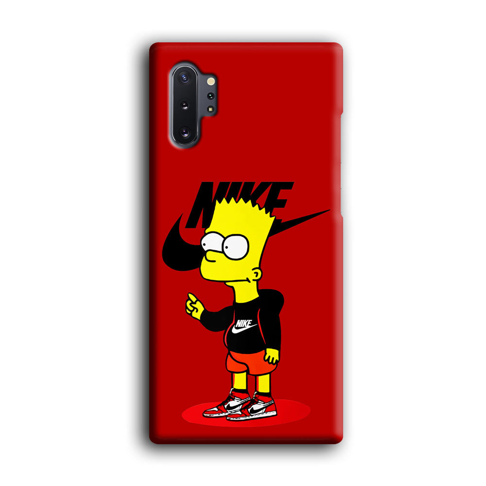 Nike Style Bart Simpson Samsung Galaxy Note 10 Plus Case