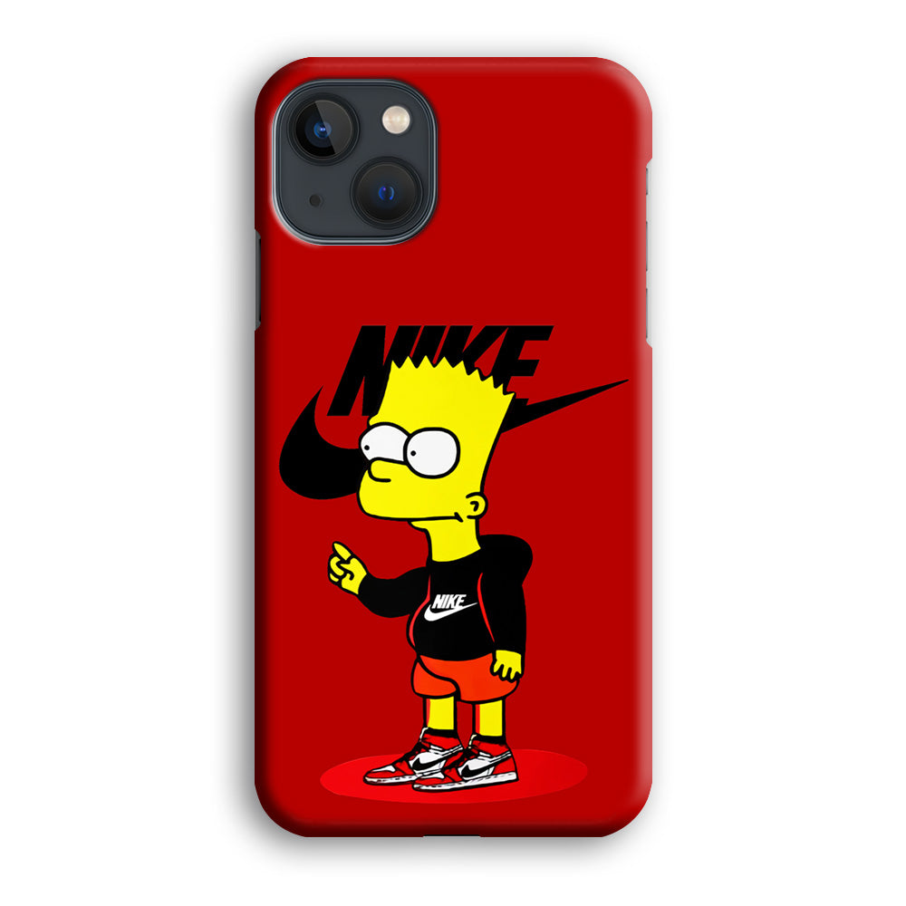 Nike Style Bart Simpson iPhone 13 Mini Case