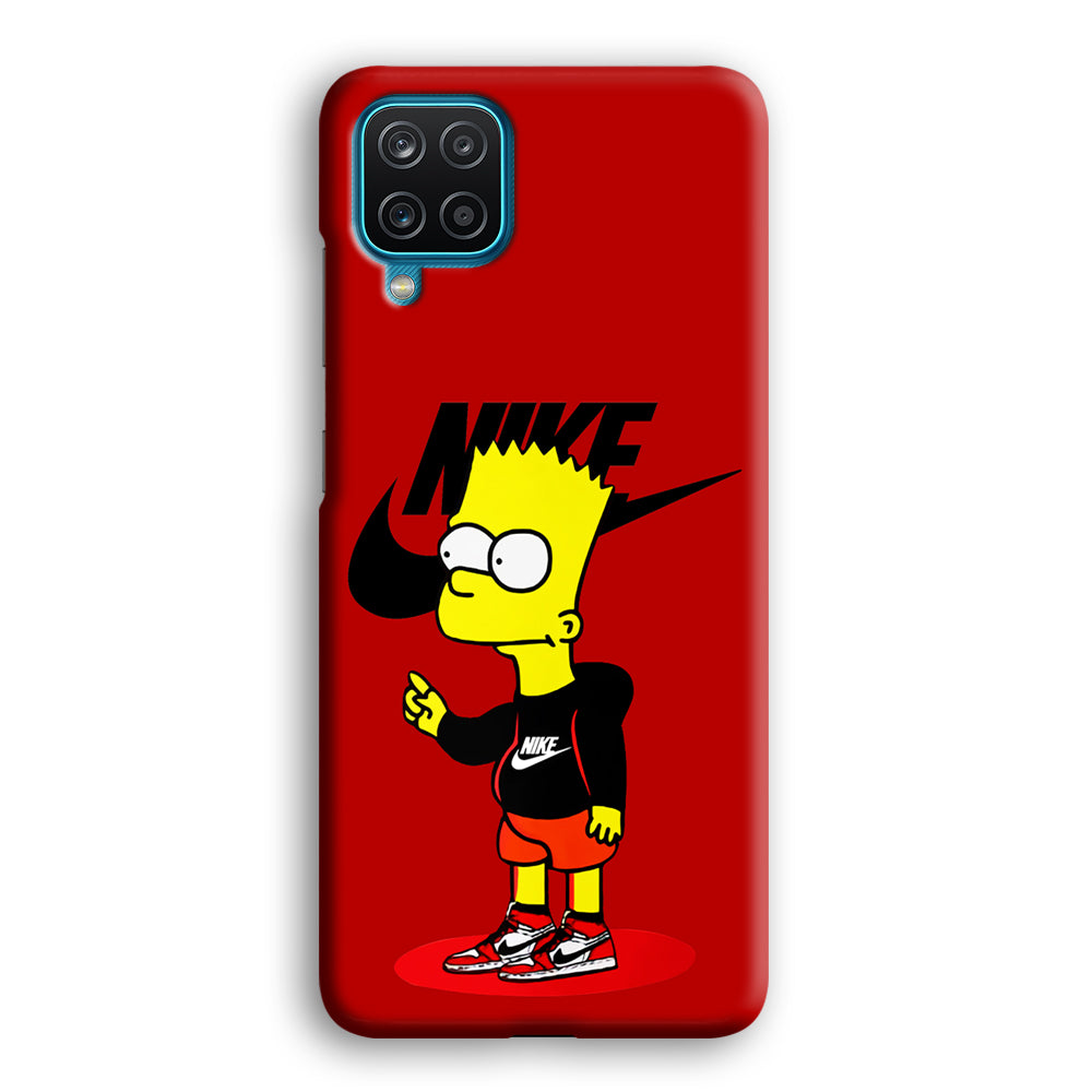 Nike Style Bart Simpson Samsung Galaxy A12 Case