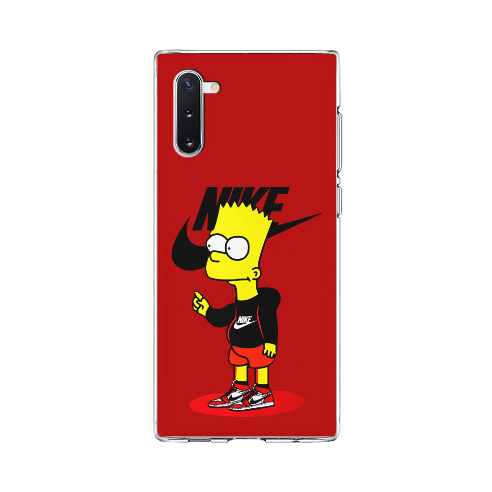 Nike Style Bart Simpson Samsung Galaxy Note 10 Case