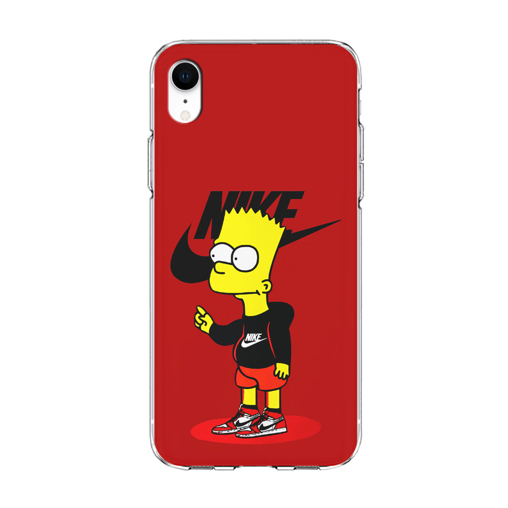 Nike Style Bart Simpson iPhone XR Case