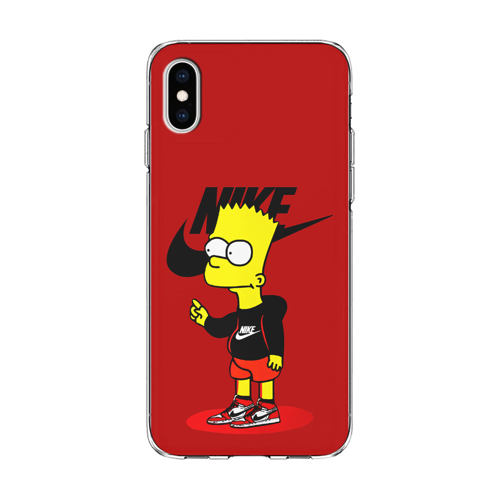 Nike Style Bart Simpson iPhone X Case