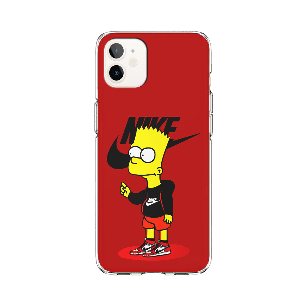 Nike Style Bart Simpson iPhone 11 Case