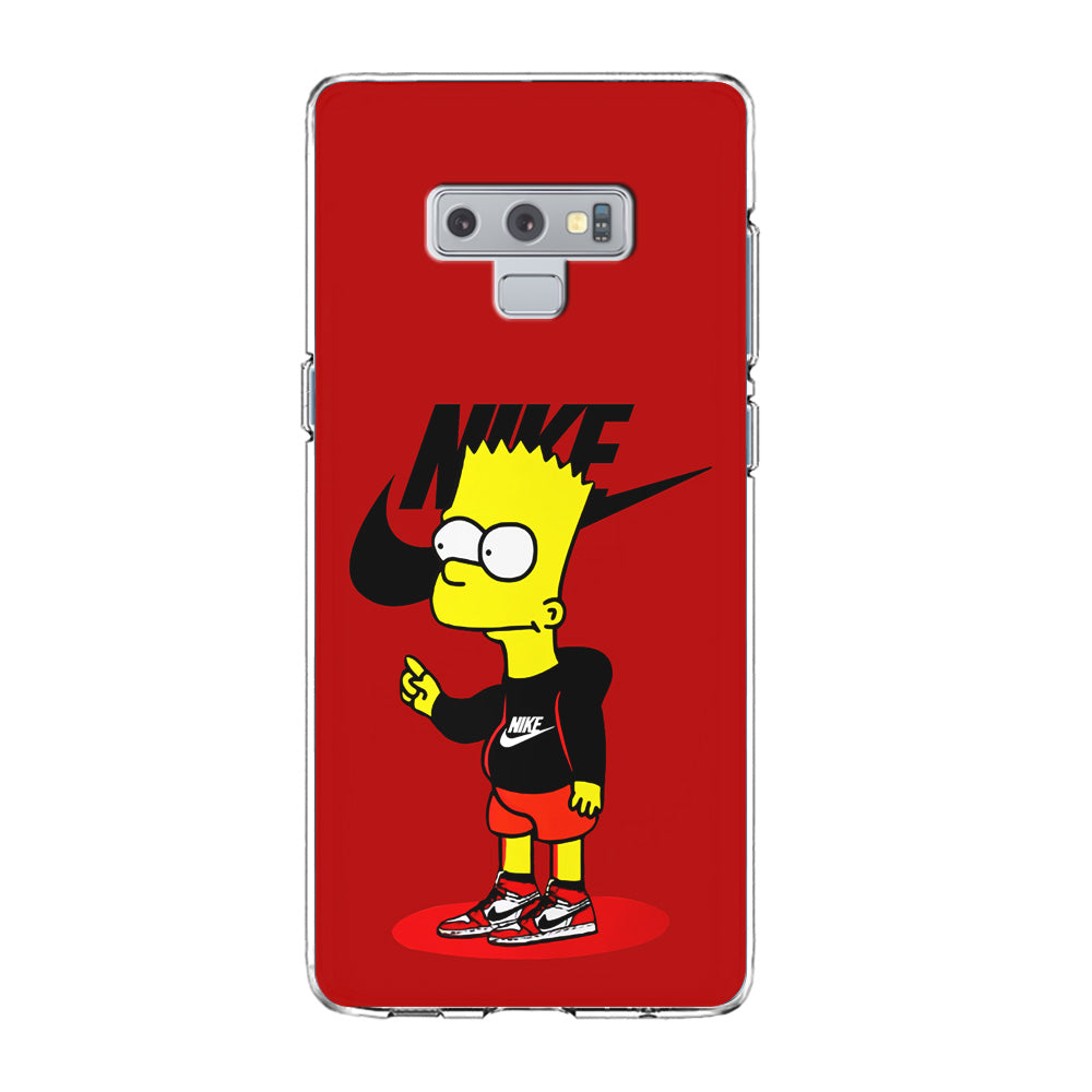 Nike Style Bart Simpson Samsung Galaxy Note 9 Case